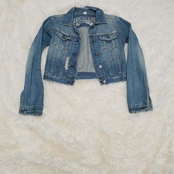 American Eagle Outfitters Jackets & Blazers - American Eagle denim jean cropped jacket xs